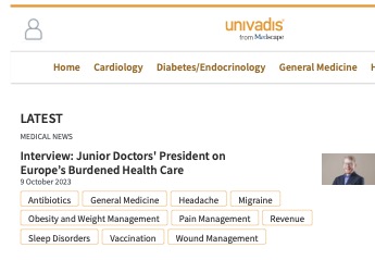 Interview: Junior Doctors' President on Europe’s Burdened Health Care symbol image